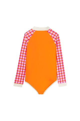 Kietla Uv Korumalı Kız Çocuk Mayosu Tartan Red Kırmızı