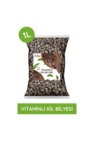 Bykurt 8-16mm Vitaminli Kil Bilyesi 1l Yüksek Su Tutma Drenaj Ve Köklendirme İçin İdeal 1 Litre