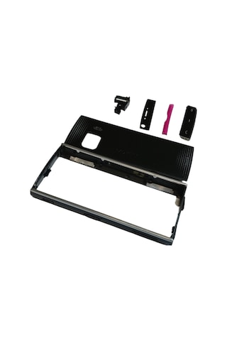 Nokia X6 Kapak Nokia X6-00 Uyumlu Siyah Ön Kapak Arka Kapak Tuş T