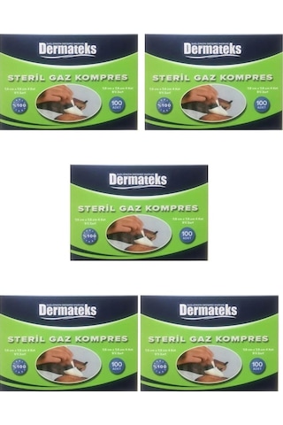 Dermateks Steril Spanç Kompres 7.5 x 7.5 CM 500 Adet