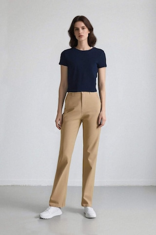 DeFacto Coool Straight Fit Gabardin Pantolon Yüksek Bel E4346AX25SPBG638