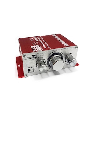 Oto Mini Anfi 12v 80w Bluetooth Bass Tiz