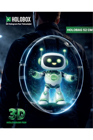 52 Cm 3d Hologram Sırt Çantası Holobag