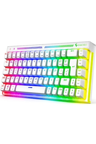 Nebula Red Switch Rgb Mekanik Klavye Full Anti-ghosting Kompakt Gaming Klavye Souble Shot Oyuncu Klavyesi %65 Türkçe Q