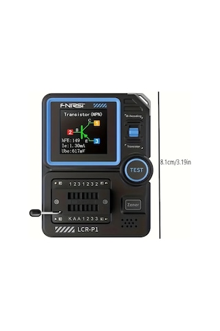 Fochsia Fnırsı Lcr-p1 Transistör Test Cihazı Kondansatör Direnç Diyot Transistör Testi Batarya Usb