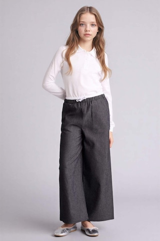 Defacto Wıde Leg Jean Görünümlü Pantolon Kız Çocuk G6814a826smbk27 Siyah-bk27