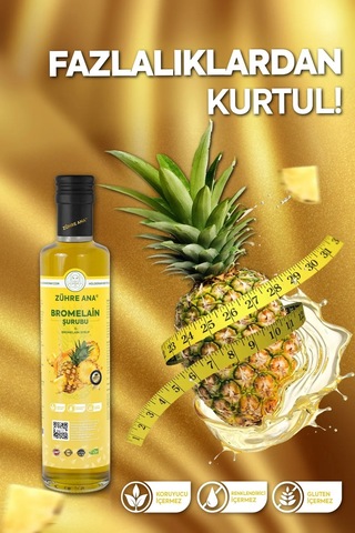 Zühre Anabromelain Ananas İçeren  Şurubu 350 ML