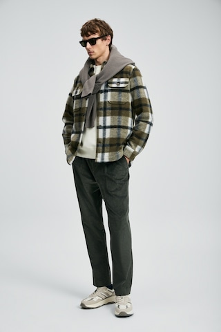 Lufian Federıc Kadife Erkek Chino Pantolon Comfort Fit Haki Haki 112190343100630 Haki