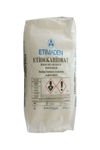 Etimaden Etidekahidrat Saf Boraks Doğal Deterjan Maddesi 25 KG