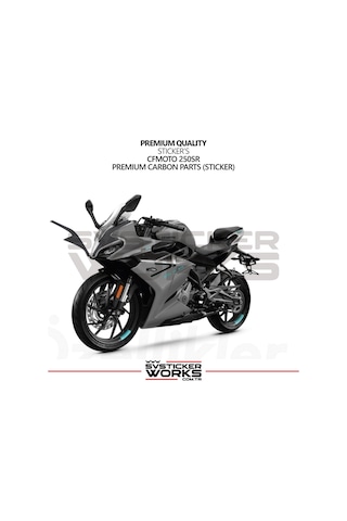 Cfmoto 250sr Sticker Karbon Folyo Kaplama Ön Kafa