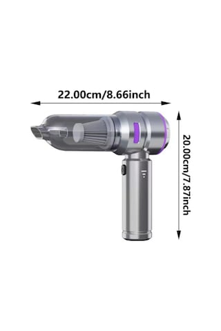 Leerfei Hl-121 Araç Süpürgesi 20000pa Yüksek Emiş Gücü, 6000mah Batarya,