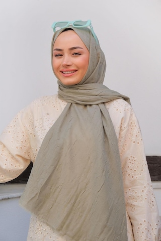Bambu Şal Tesettür, Pamuklu, Hafif, Rahat, Şık, Yüksek Kalite, Hijab, Shawl, Original, Lux Yeşil