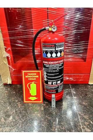 6 Kg Abc Tozlu Yangın Söndürme , Yangın Söndürme Tüpü , Yangın Söndürme ,teknim Tfb-3165g El I