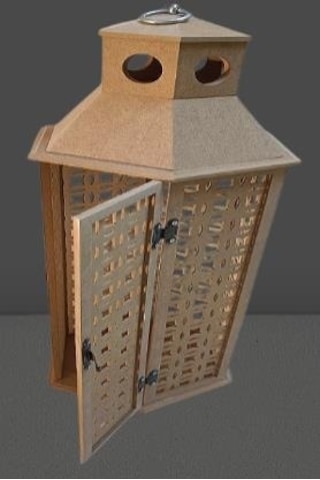 1448bng90234hobi Adn Dekoratif Fenerlik Ahşap Mdf Ham Cnc Kesim Klipsli Antik Menteşe El Yapım
