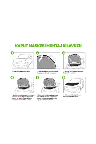 Transit 2007-2013 Model Uyumlu Kaput Koruyucu Maske / Branda