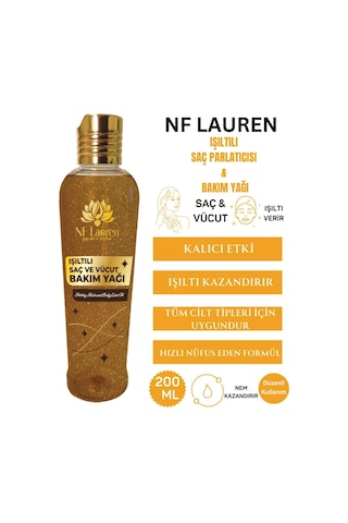 Işıltılı Saç Parlatıcısı Ve Bakım Yağı 200 Ml