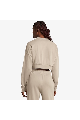 Under Armour Rival Terry Kadın Kahverengi Günlük Günlük Sweatshirt