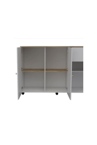 NEŞE MUTFAK ADASI - BEYAZ-120 CM Atlantik Çam - Beyaz