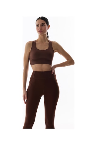 Penti Kahverengi Stretch-360 Orta Destek Flexline Spor Sütyeni