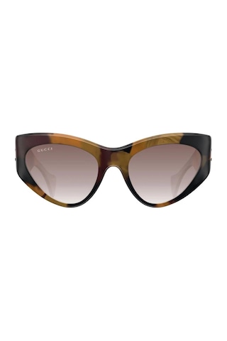 Gucci Gg 1704s 002 54 Kadın Cat Eye Çok Renkli Kemik Güneş Gözlüğü Çok Renkli