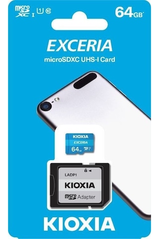Kioxia 64Gb Exceria Micro Sdxc Uhs-1 C10 100Mb/Sn Hafıza Kartı (L