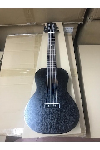 Concert Boy Maun Ağacı Siyah Renk Ukulele Gitar-Kılıflı