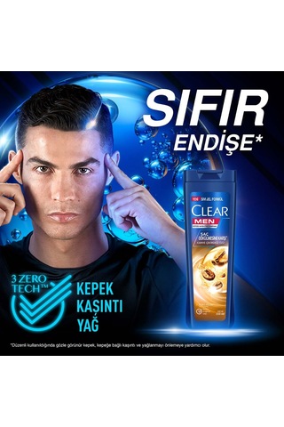 Clear Men Kepeğe Karşı Etkili Şampuan Saç Dökülmesine Karşı Kahve Çekirdeği Özü 350 ML