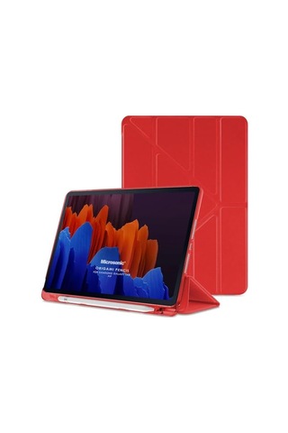 Samsung Galaxy Tab A9 Kılıf Origami Pencil Kırmızı Galaxy Tab A9 İle Uyumlu Kılıf - Kırmızı