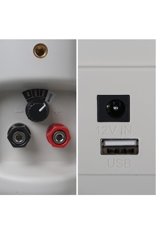 Magicvoice Mv-22 12 Cm 40 Watt Komütatörlü Hat Trafolu Beyaz Sütun Hoparlör 2'li Okul Cami Konferans Salonu Hoparlörü