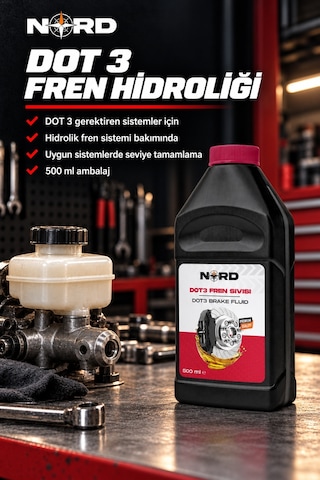 Nord Dot 3 Fren Hidroliği 500 Ml