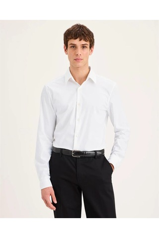 Dockers Workday Ls Shırt Slım Lucent Whıte Erkek Yeşil Gömlek - 0030r
