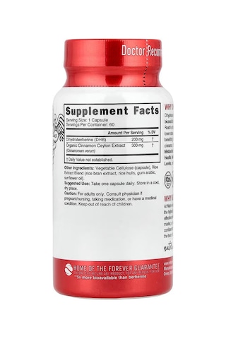 Nutri Dihydro Berberine+ Ceylon Cinnamon 60 Vegan Capsules