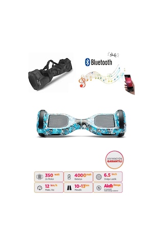 Citymate Elektrikli Kaykay Akıllı Denge Hoverboard + Hoverkart + Çanta Full Ledli Extrem Paket D20