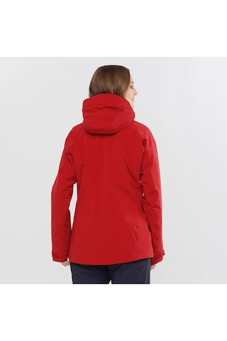 Salomon The Brilliant Kadın Kayak Kar Montu-LC1630600 Red Chili-White