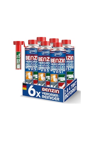 Syprin  Karbüratör Temizleyici Vr51 1500 Ml, 6 Lı Paket, 2 Ve 4 Zamanlı Benzinli Motorlar Için