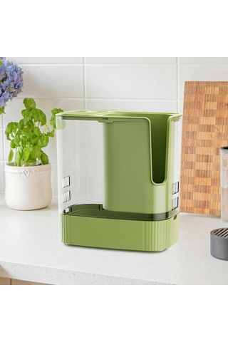 Homyl Bıçak Bloğu Tutucusu Çiftlik Evi Mutfak Alet Depolama Gosterildigi Gibi