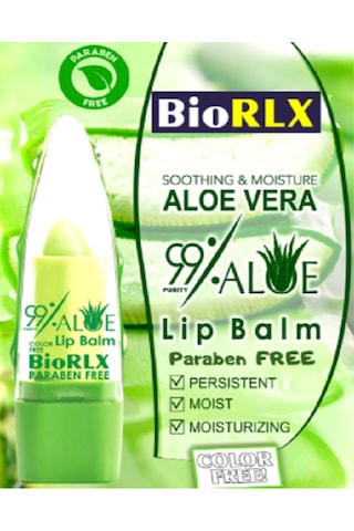Biorlx % 99 Aloe Vera Renksiz Dudak Balmı 3.5 G