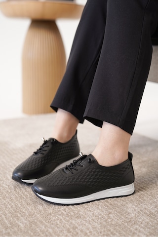 Daxtors D0155 Günlük Ortopedik Kadın Sneaker Spor Ayakkabı Siyah