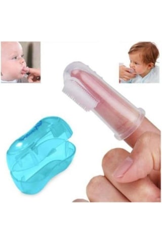 Bambino T087 Parmak Diş Kaşıyıcı - Mavi