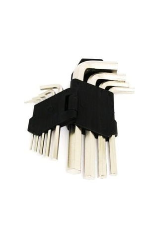 Çelik Alyan Anahtarı Alyan Takım Seti 9 Parça Düz Tornavida 9