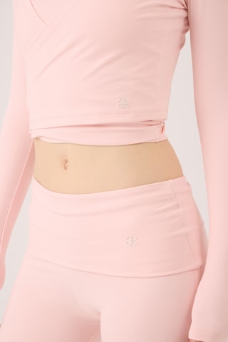 Holly Lolly Beli Kıvrımlı Flare Ellen Tayt Pantolon Pembe