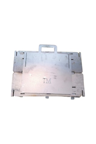 Mangal Portatif Kamp Gezinti Mangal Mini 20x30 2 Mm Tm Turalp Gri