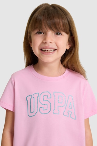 U.s. Polo Assn. Kız Çocuk Pembe Tişört Basic 50325631-vr041