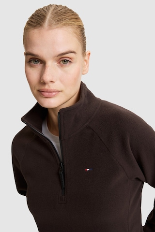 U.S. Polo Assn. Kadın Koyu Kahverengi Yarım Fermuarlı Sweatshirt 50329013-vr084