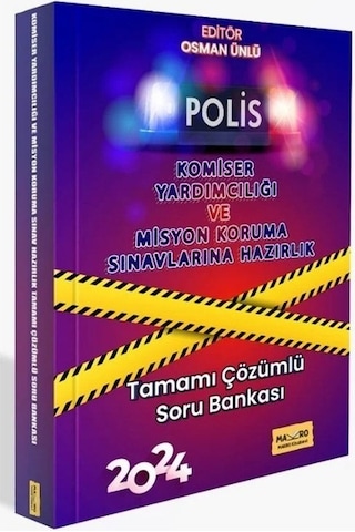 Makro Kitabevi 2024 Polis Komiser Yardımcılığı Ve Misyon Koruma Soru Bankası Çözümlü Makro Kitabevi