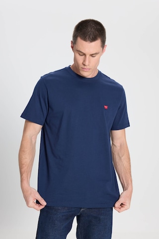 Wrangler Small Logo Bisiklet Yaka T-shirt Navy Lacivert