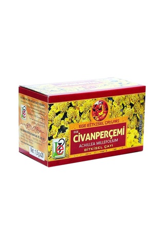 Ege Bitkisel Çayları Civanperçemi Otu Bitki Süzen Poşet Çay 20 x 1.5 G