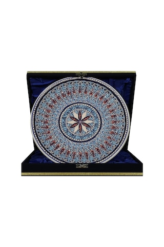 E38 El İşçiliği Çini Tabak 25 Cm - 6681