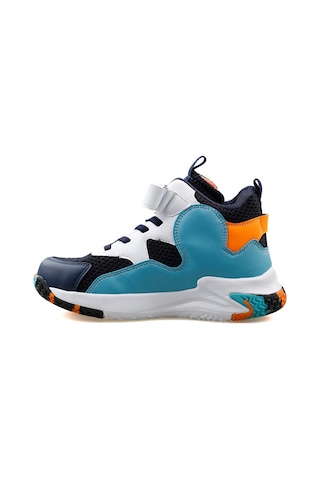 Pepino Fy24 1656 Lacivert Turkuaz Fosfor Turuncu Çocuk Basketbol Ayakkabısı Mavi