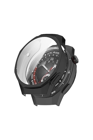 Apsuwa Huawei Gt5 Pro 46mm Kılıf Kasa Koruyucu Silikon Ekran Koruyuculu